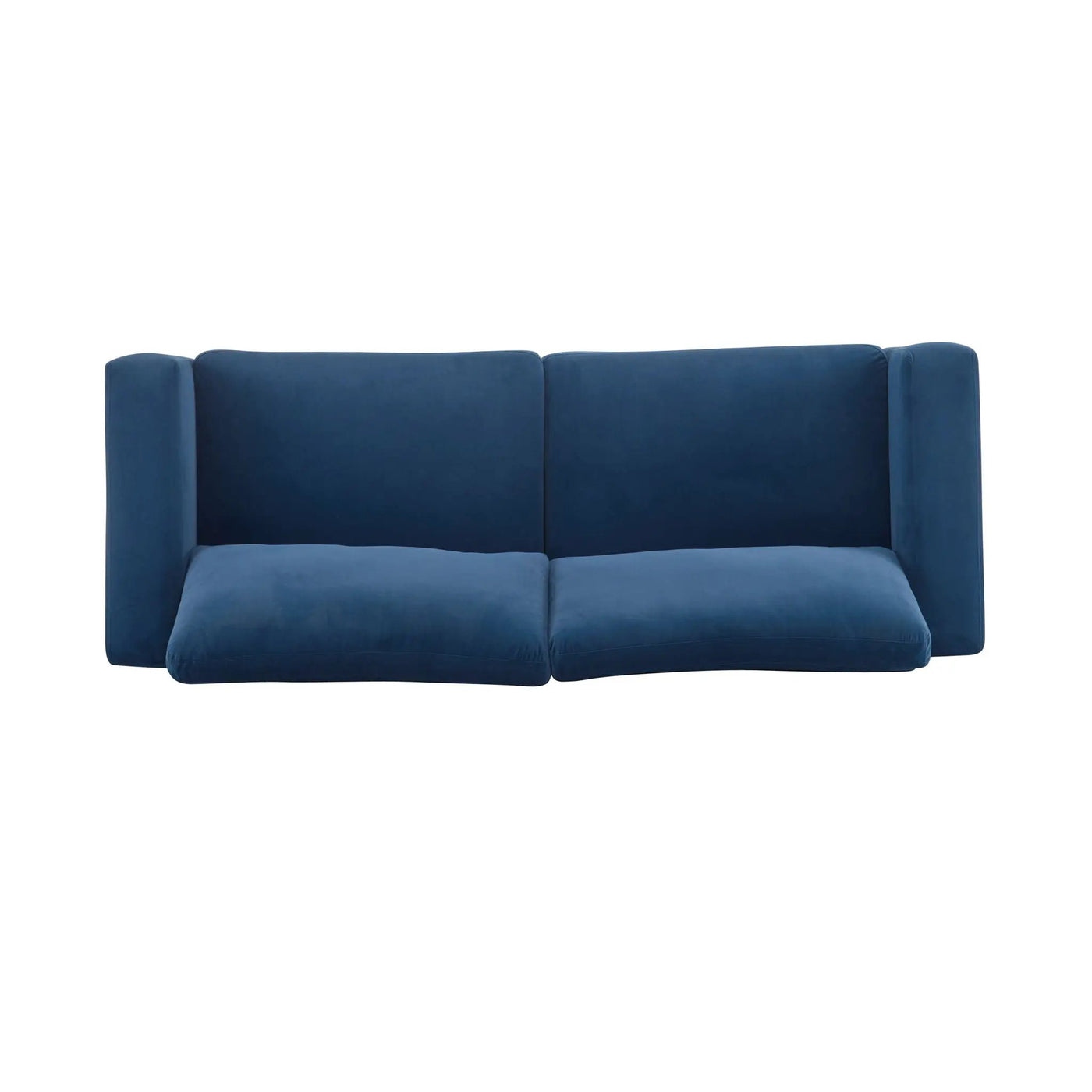 Modern Square Arm Sofa With Soft Fabric Upholstery, Deep Cushions by HouseOfZazla