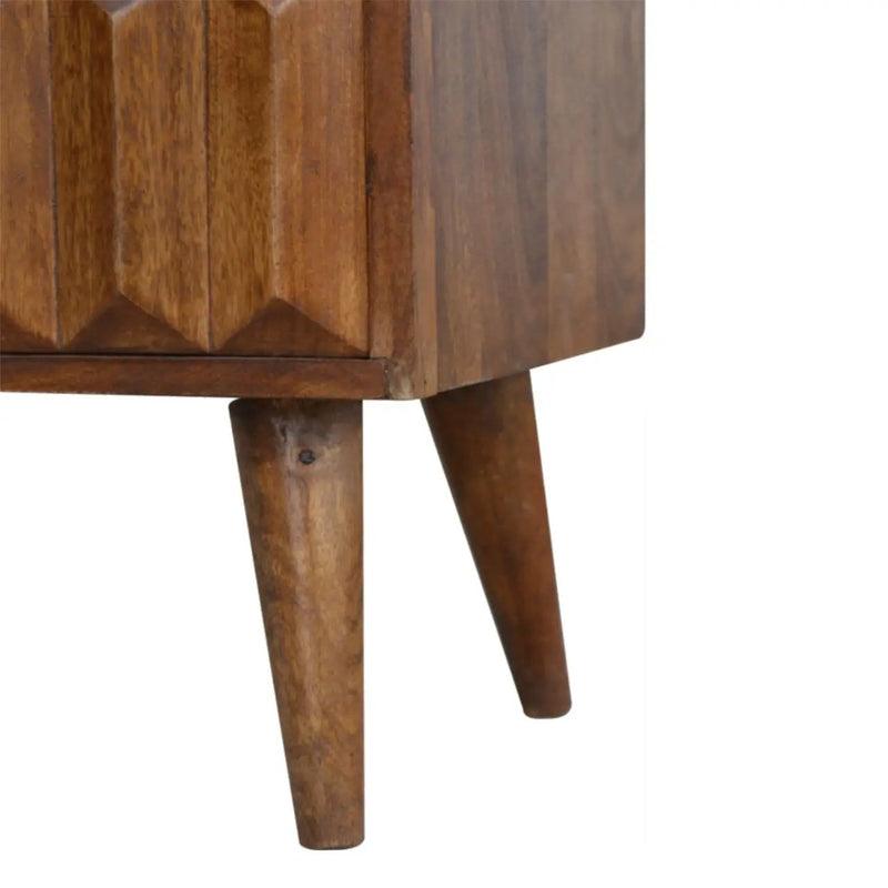 Prism Sliding Media Unit - Chestnut by HouseOfZazla