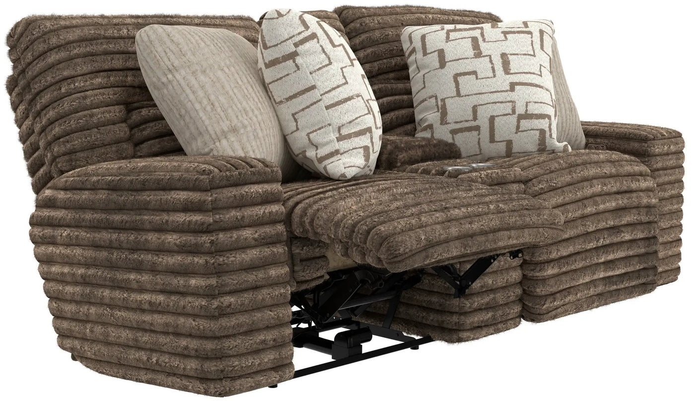 Lynx - Power Reclining Console Loveseat With Zero Gravity by Unique Piece Furniture