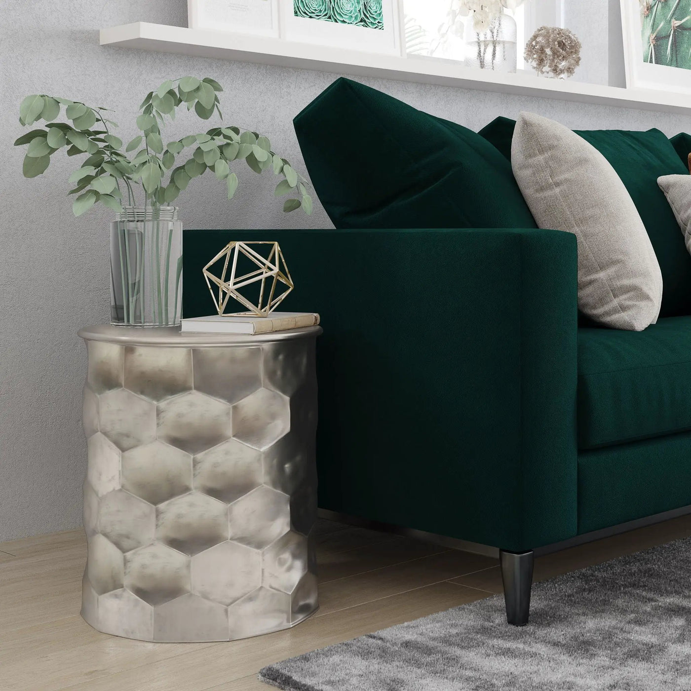 Whitney - Handcrafted Metal Storage Table by HouseOfZazla