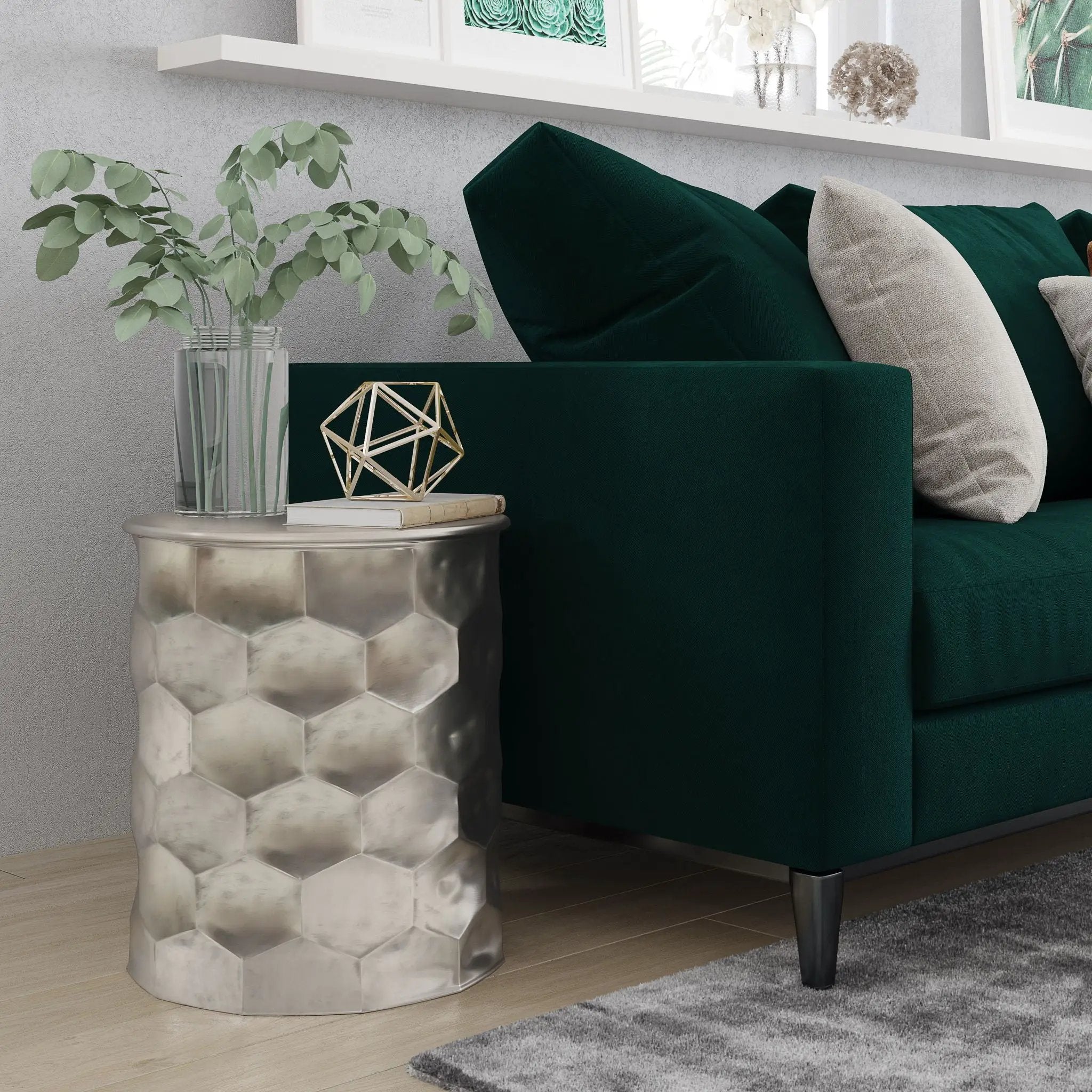 Whitney - Handcrafted Metal Storage Table by HouseOfZazla