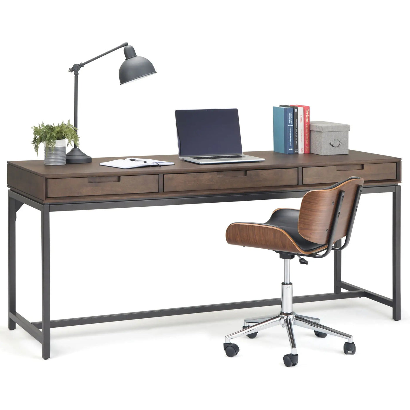 Banting - Mid Century Wide Desk, Handcrafted by HouseOfZazla