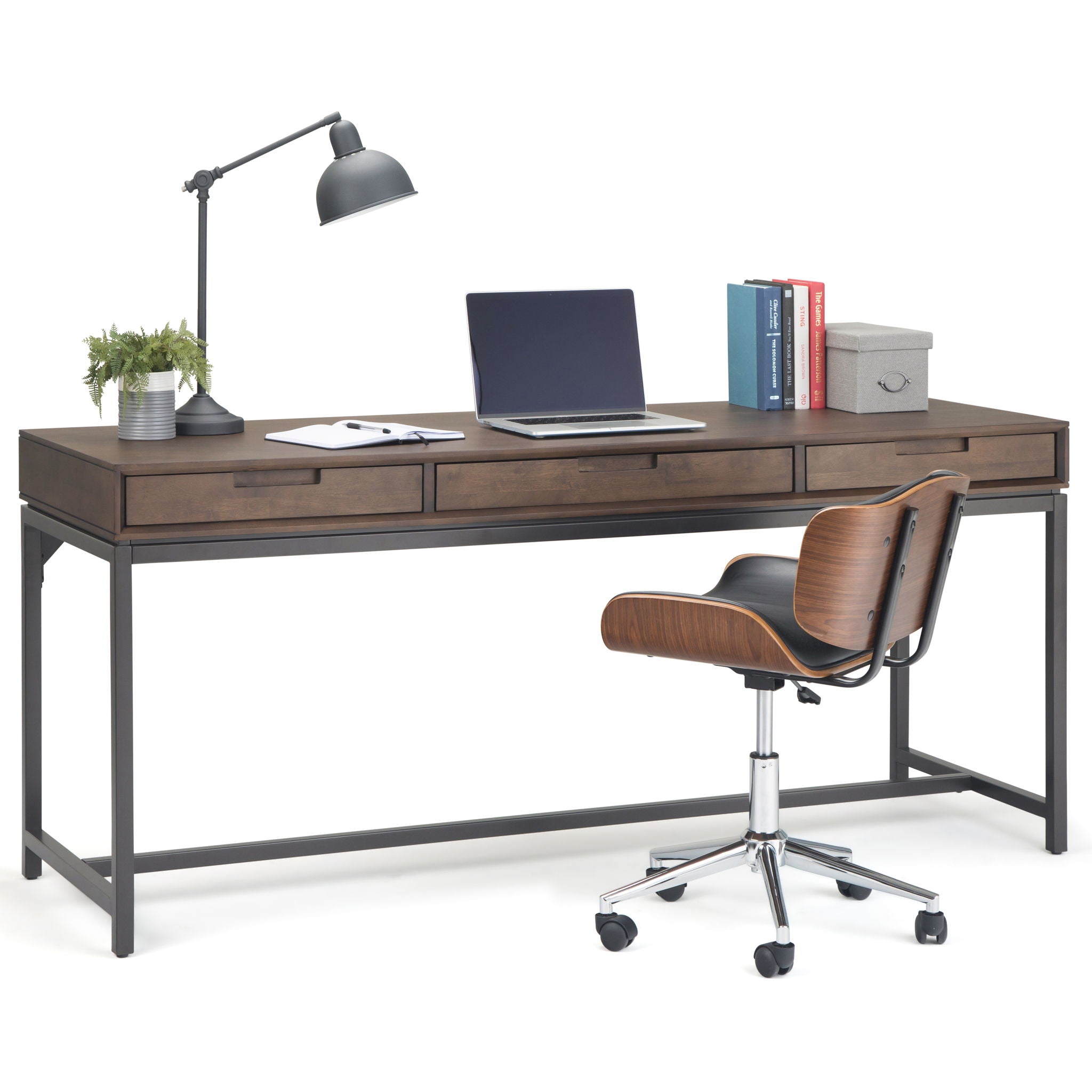 Banting - Mid Century Wide Desk, Handcrafted by HouseOfZazla