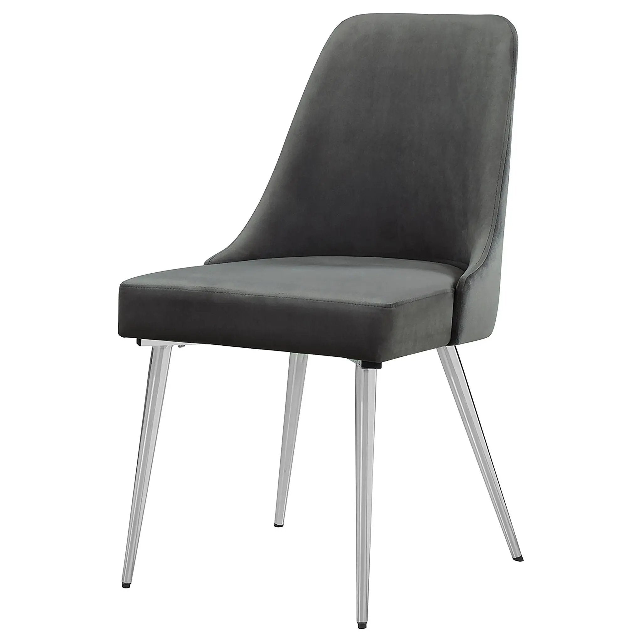 Cabianca Upholstered Dining Side Chair Grey (Set of 2) by Unique Piece Furniture