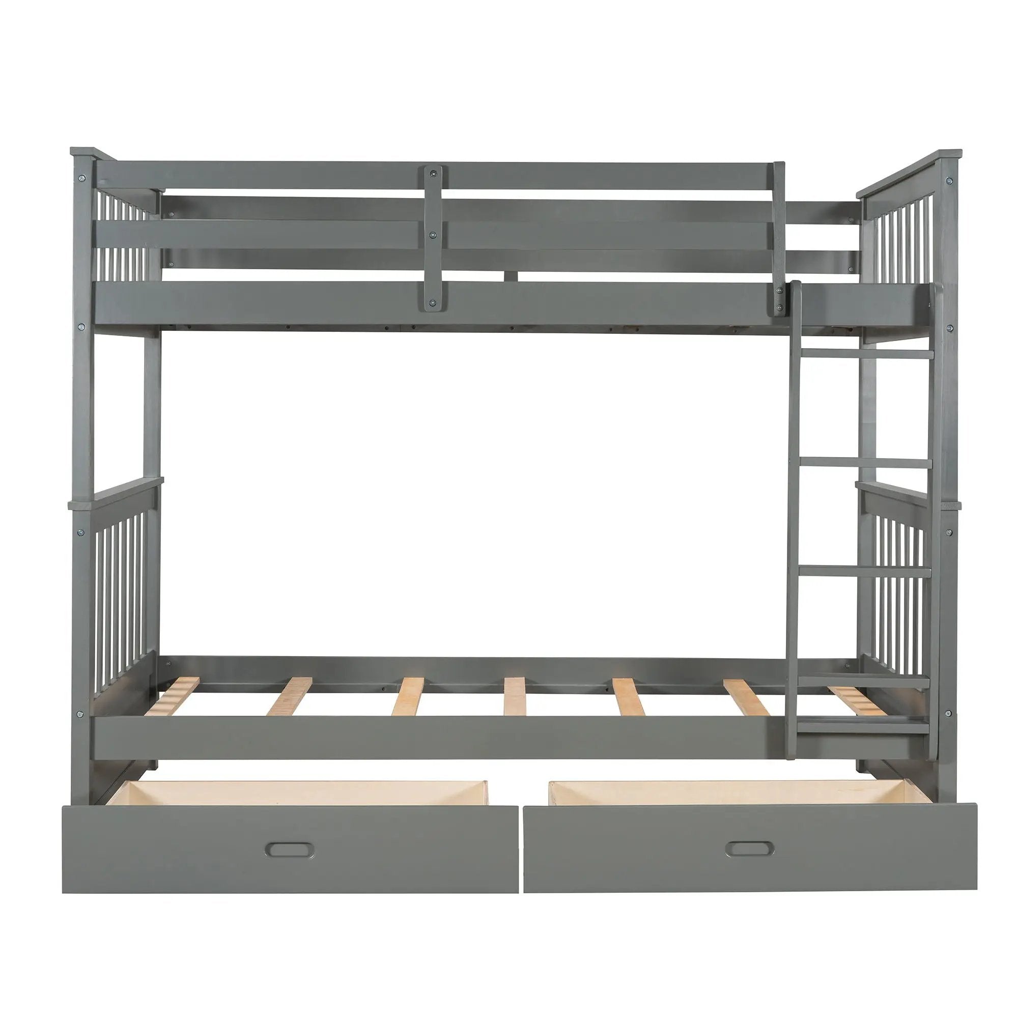 Bunk Bed With Ladders And 2 Storage Drawers by Unique Piece Furniture