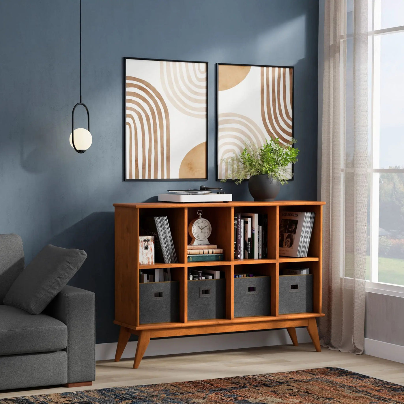 Draper - Handcrafted Low Bookcase by Unique Piece Furniture