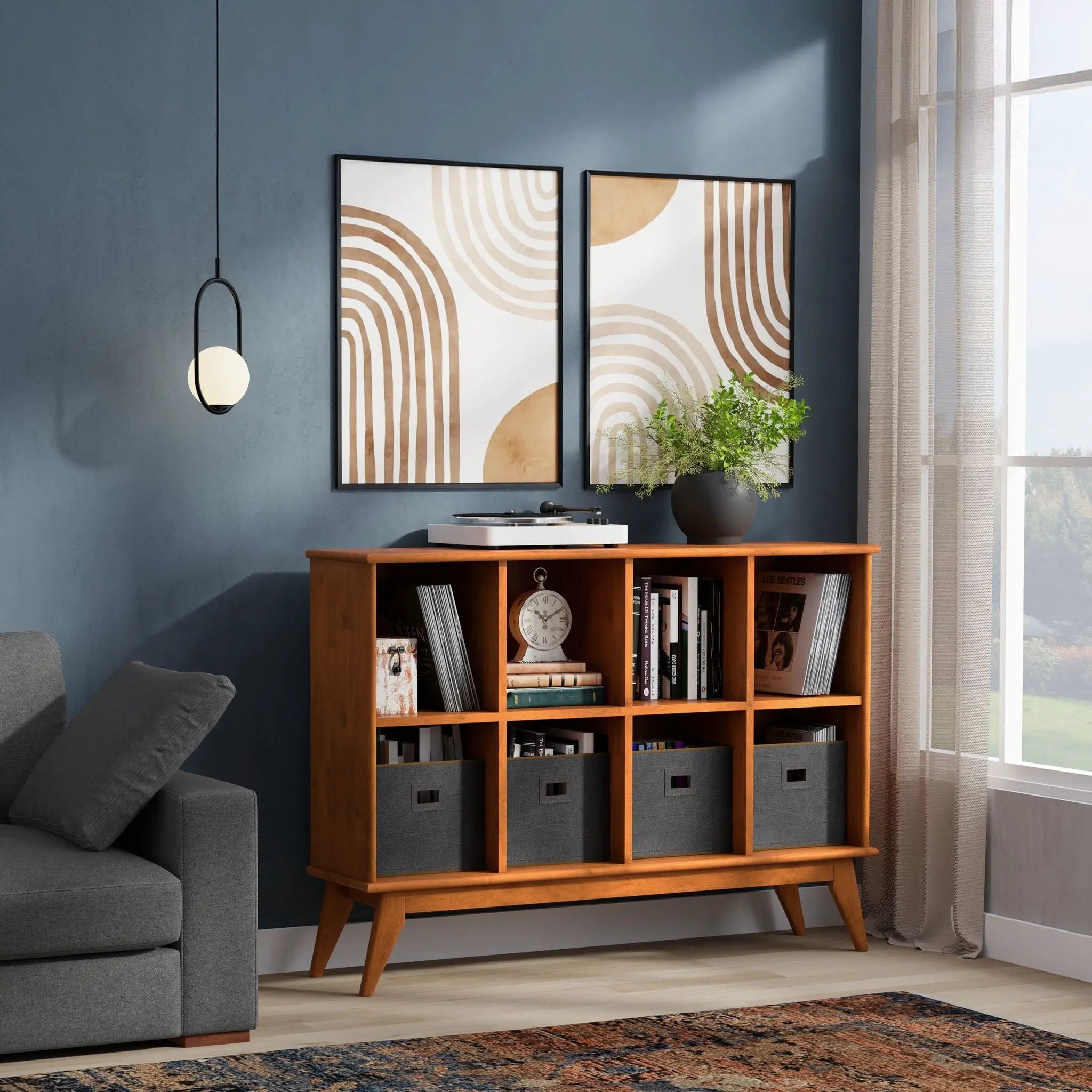 Draper - Handcrafted Low Bookcase by HouseOfZazla
