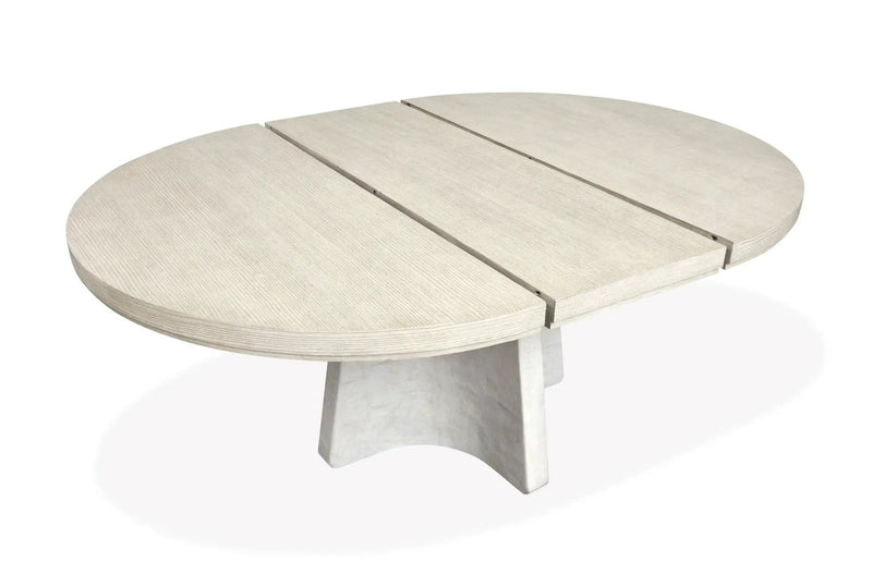 Lorelei - Extendable 54" Round Dining Table - Misty Cloud by Unique Piece Furniture