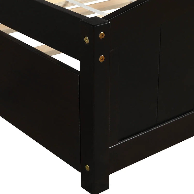 Platform Bed & Headboard, Footboard And Wood Slat Support by HouseOfZazla