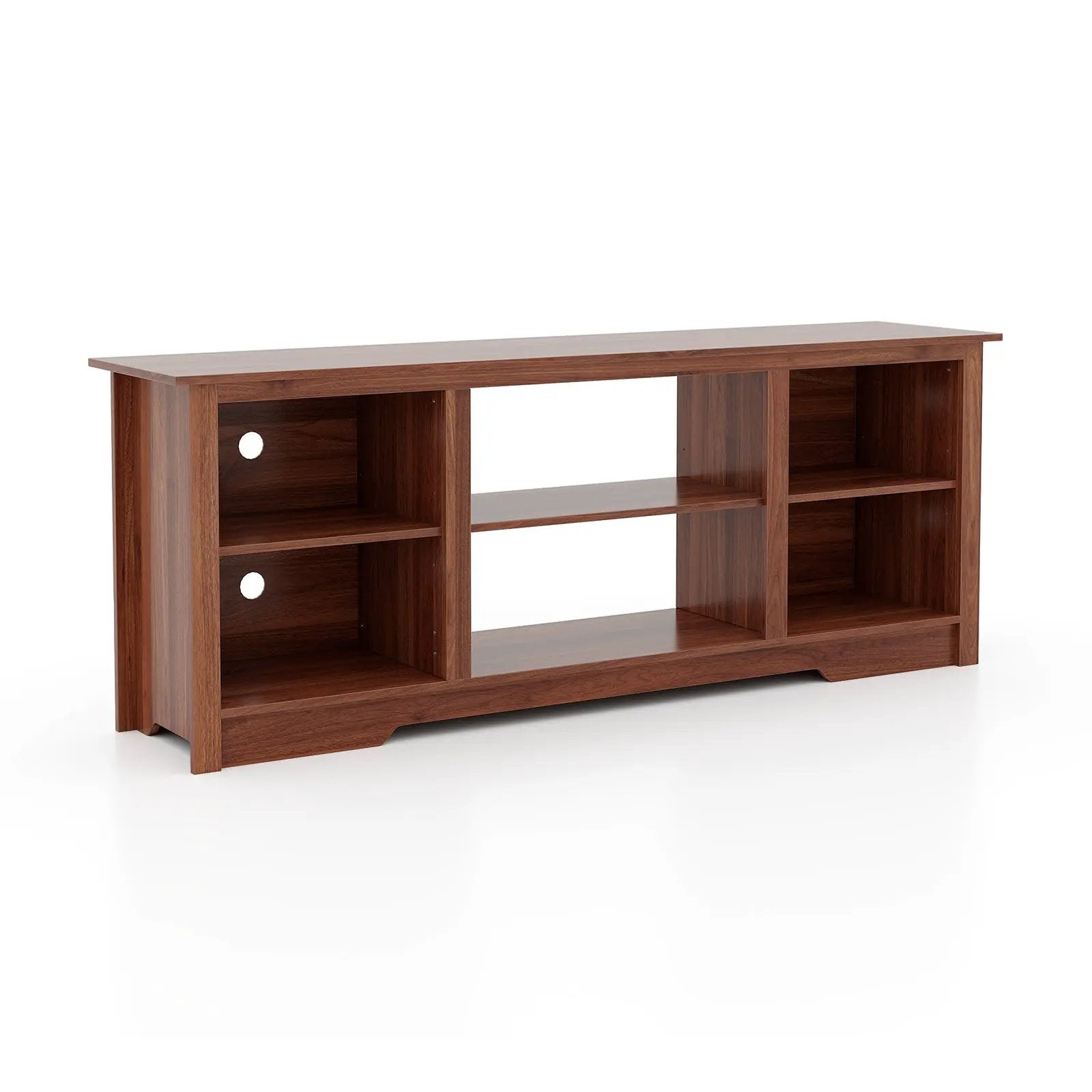 70 Inch TV Stand for up to 75 Inch Flat Screen TVs with Adjustable Shelves by DirectDeals