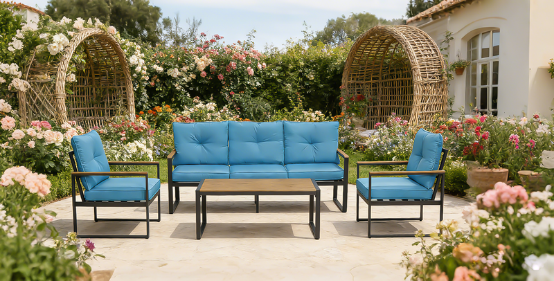Oversized Steel Outdoor Conversation Set by HouseOfZazla