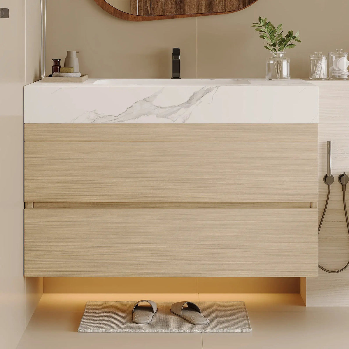 Modern Floating Bathroom Vanity by HouseOfZazla
