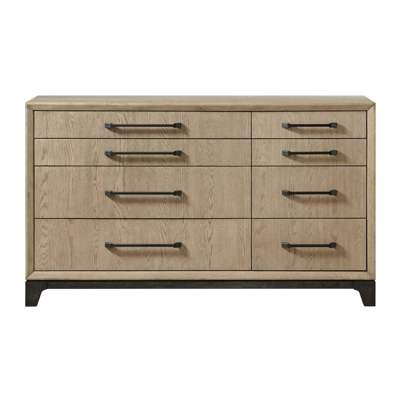 8 Drawer Dresser With Feet And Pulls - Brown by HouseOfZazla