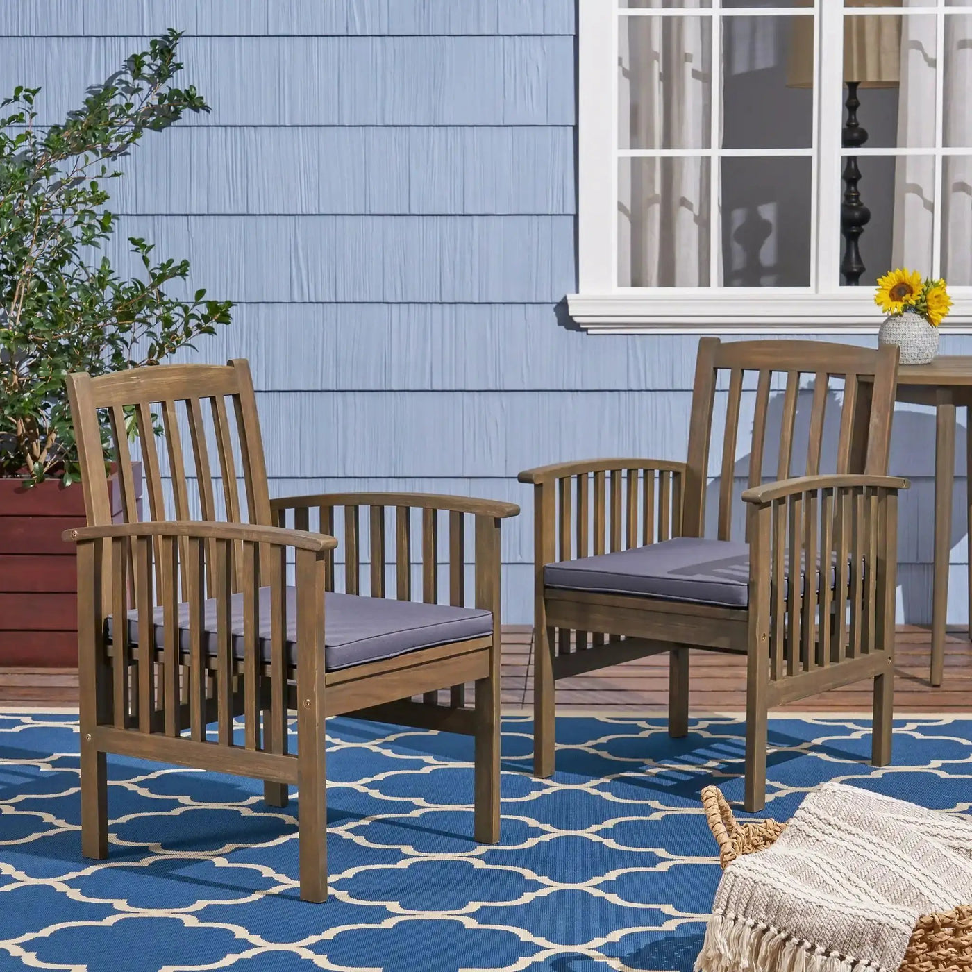 Casa Acacia Dining Chair Set With Cushions by HouseOfZazla