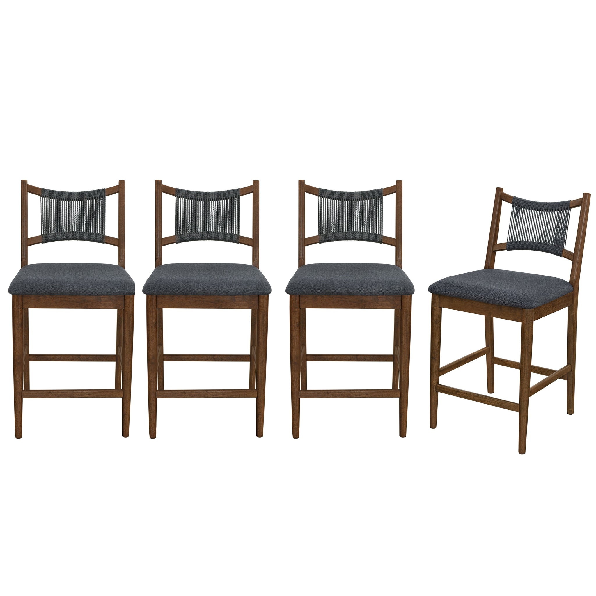 Arno Indoor Upholstered Wooden Counter Stool by HouseOfZazla