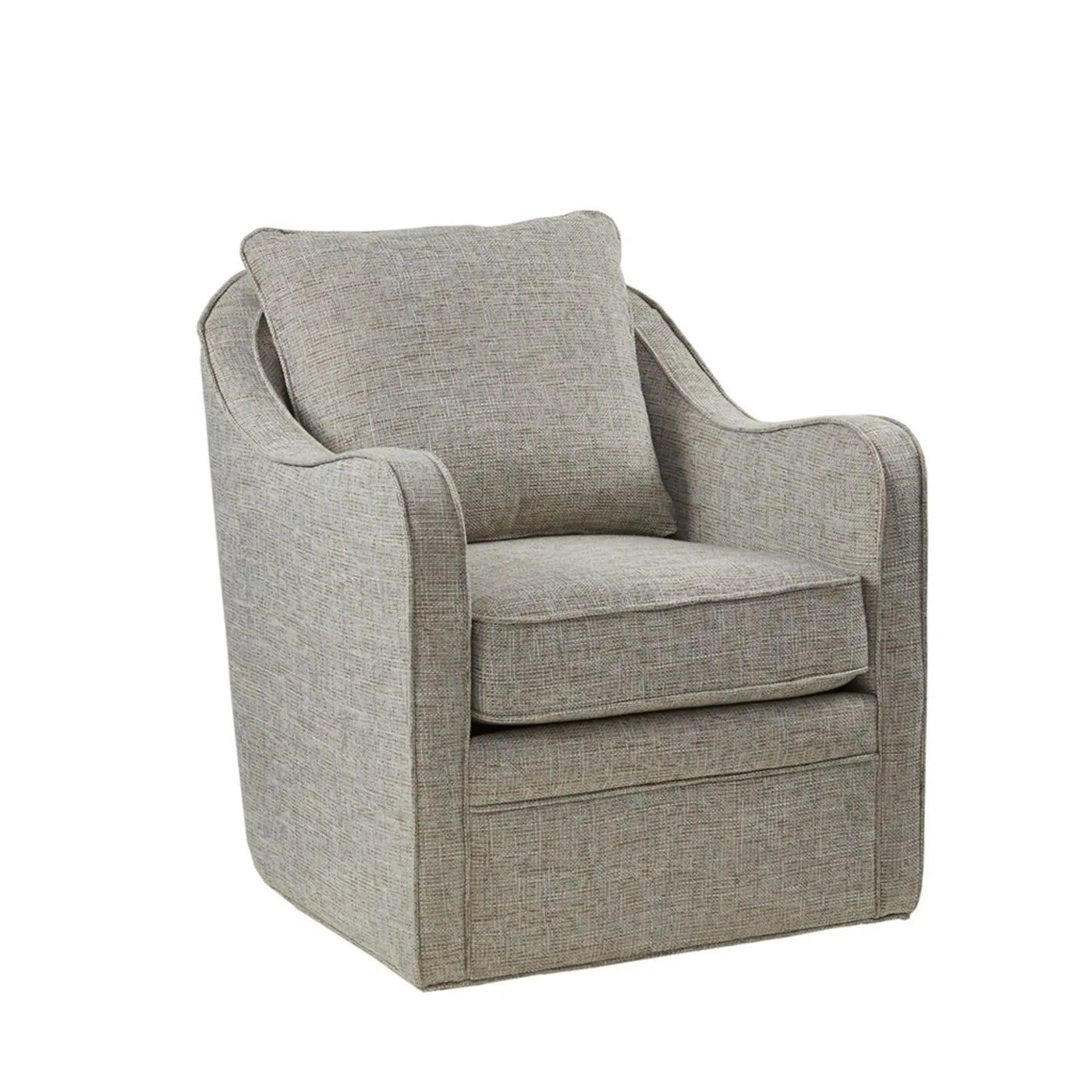 Wide Seat Arm Chair With 360 Degree Rotation by HouseOfZazla
