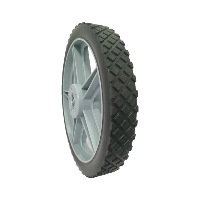 Universal 12" Spoked Plastic Wheel And Tire For Lawn Mowers & Trolley Carts, 10 Pack - Black by HouseOfZazla