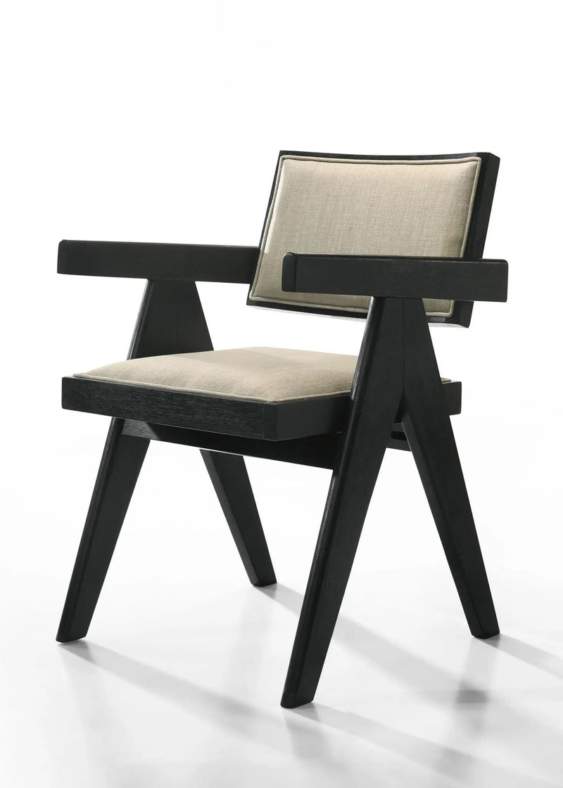 Jasper - 3 Piece Arm Chairs And Console Table (Set of 3) - Ebony Black by Unique Piece Furniture