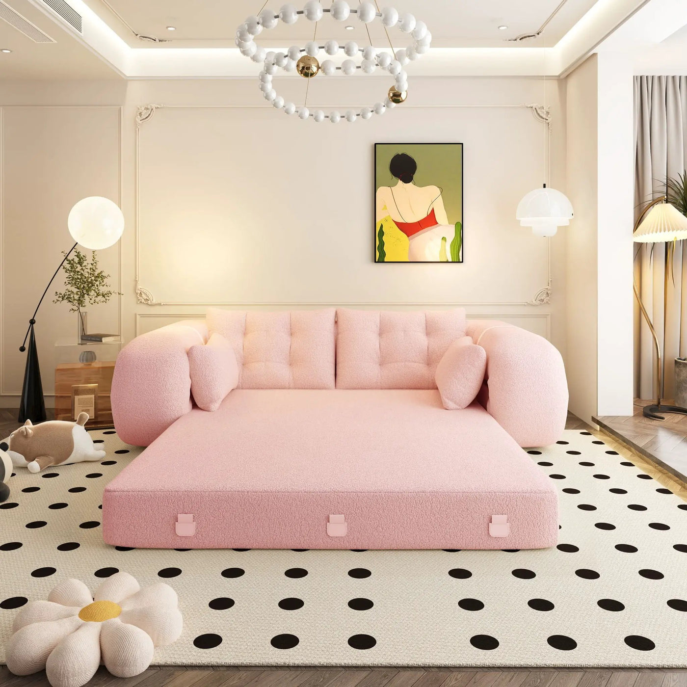 Human Dog Bed Multi Functional Foldable Sofa Bed 3 In 1 by HouseOfZazla