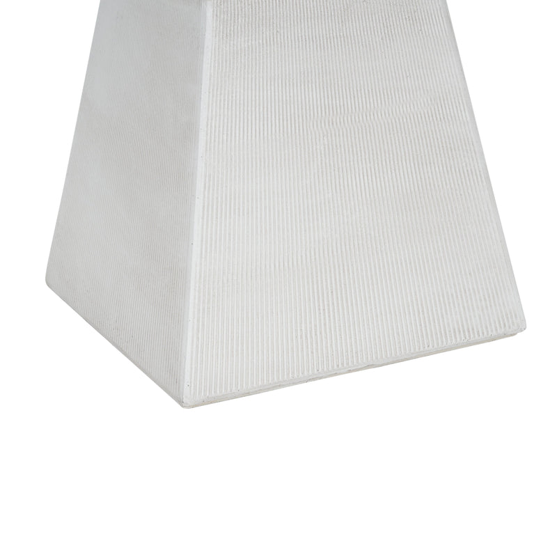 Antique-Textured Magnesium Oxide Outdoor Side Table by HouseOfZazla