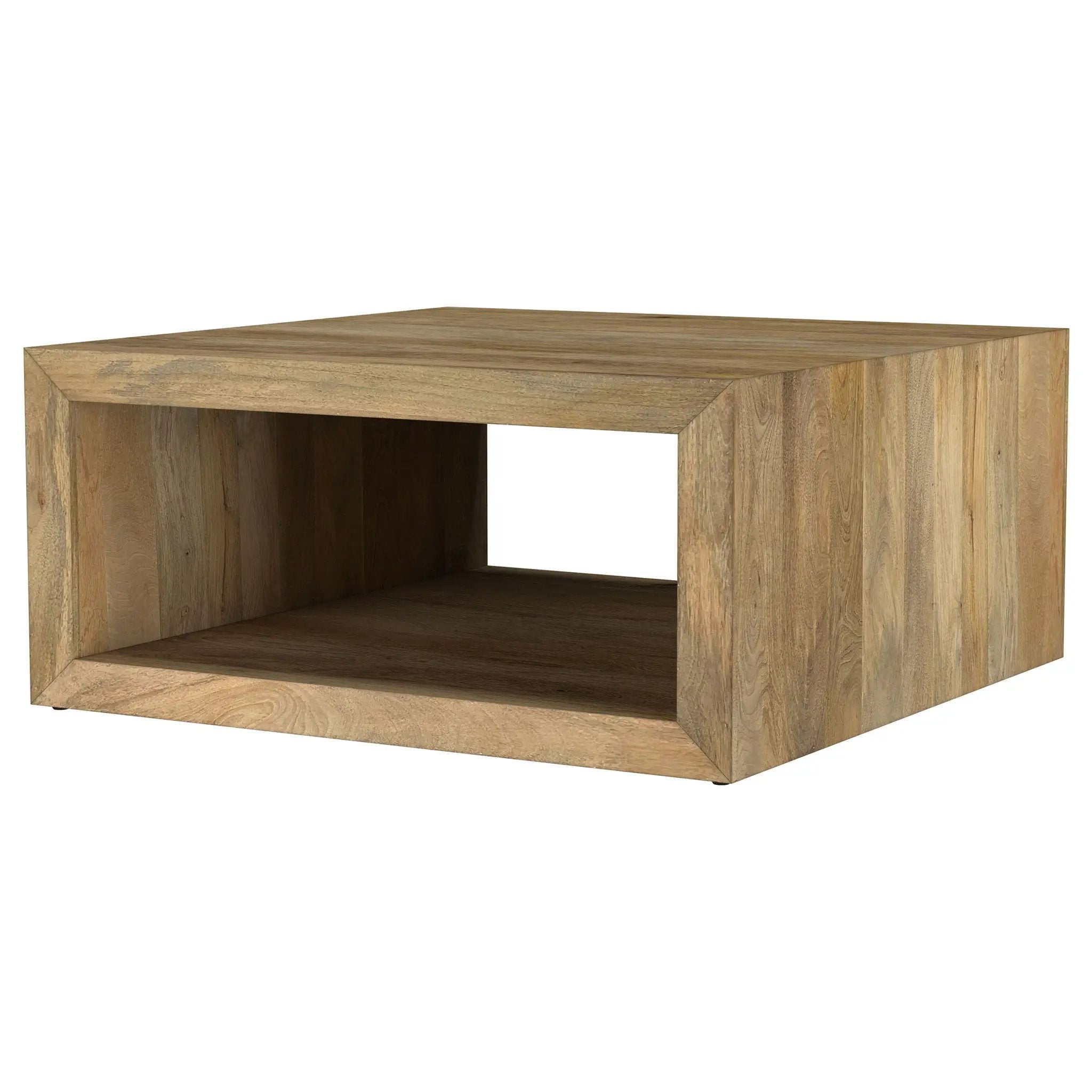 Benton Square Solid Mango Wood Coffee Table Natural by Unique Piece Furniture