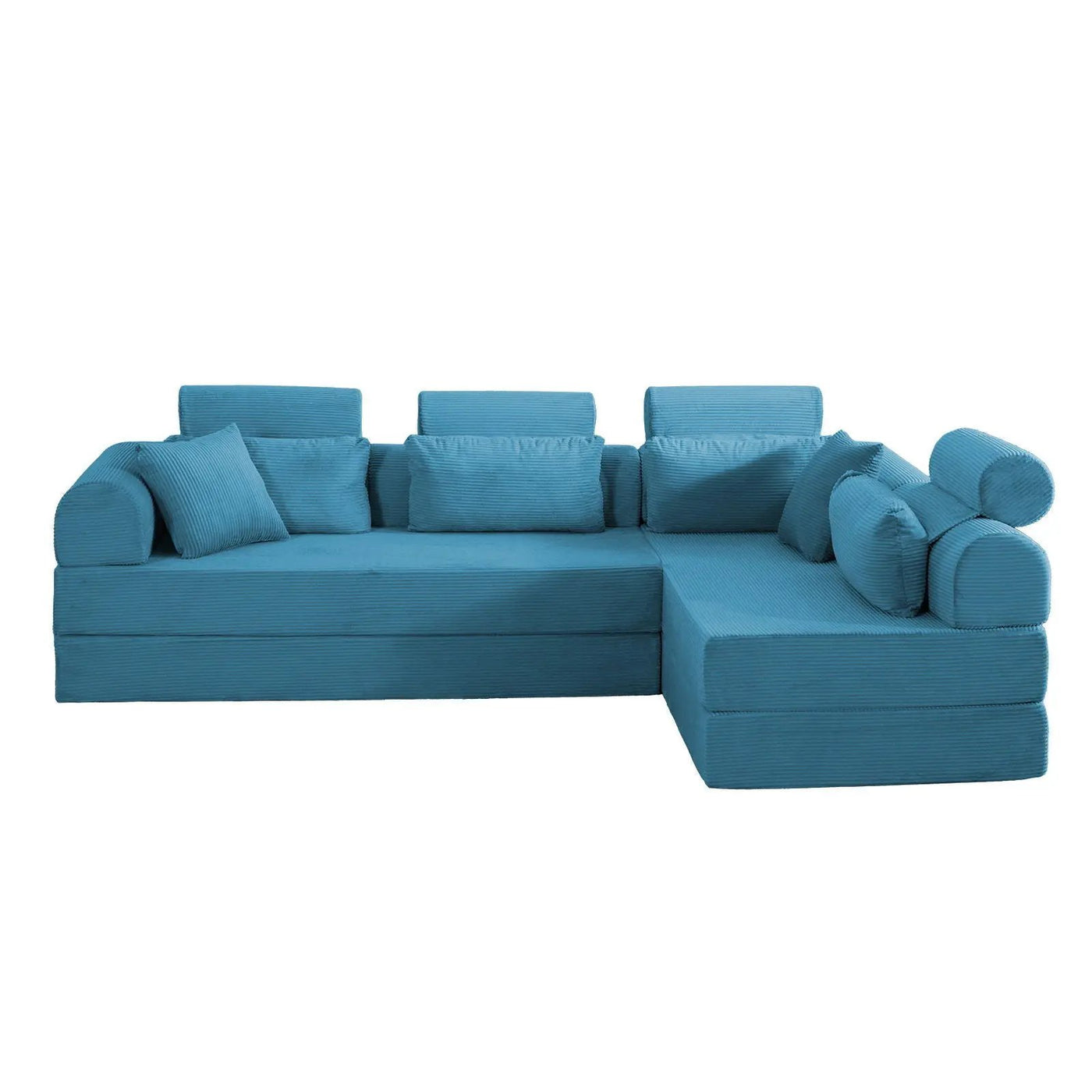 Modern L-Shape Modular Sectional Sofa, Compressed Design by HouseOfZazla