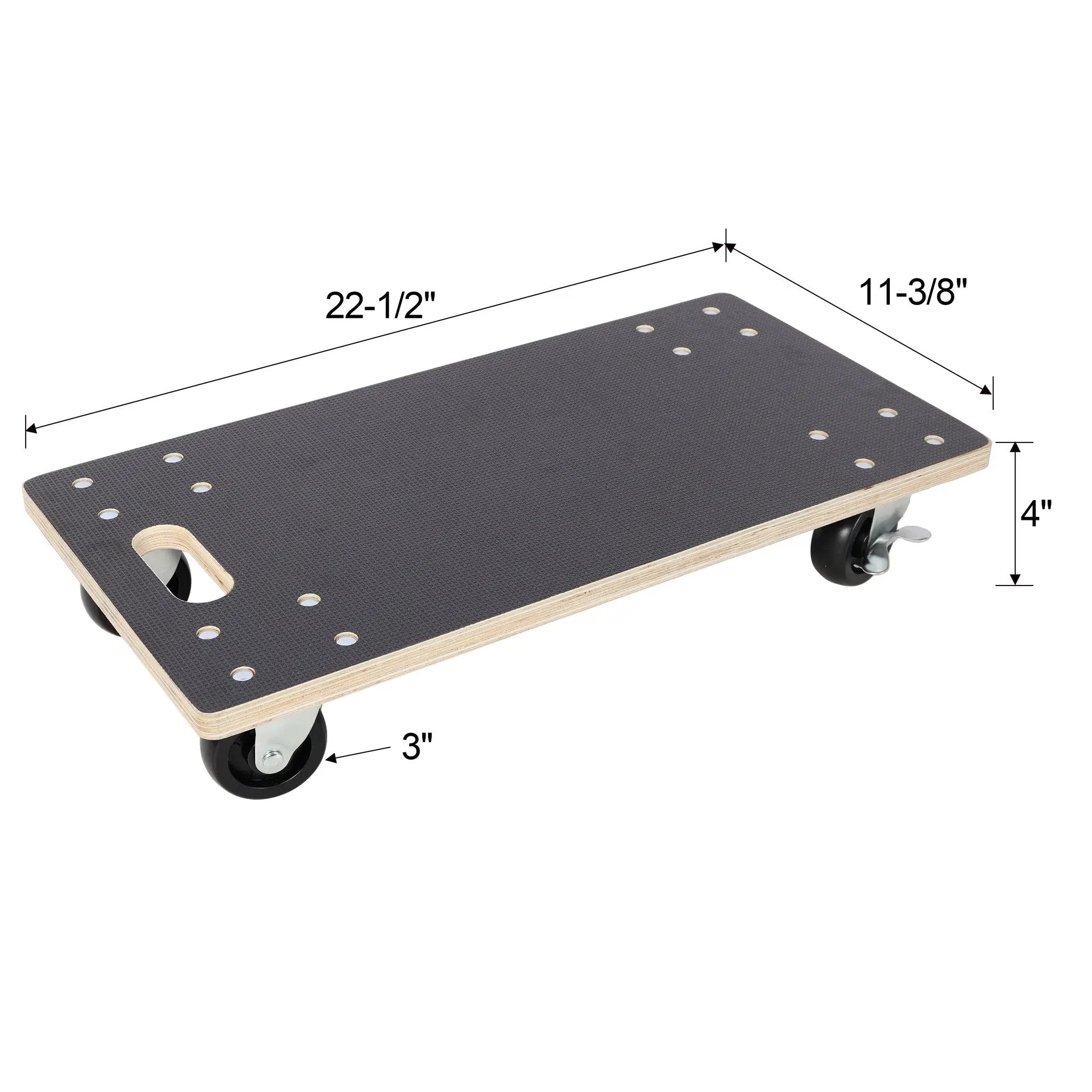 Furniture Moving Wooden Dolly with 4 PP Wheels (2 Pack) by HouseOfZazla