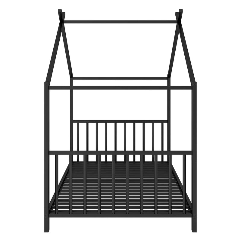 Metal House Platform Bed With Modern Design And Durable Frame by HouseOfZazla