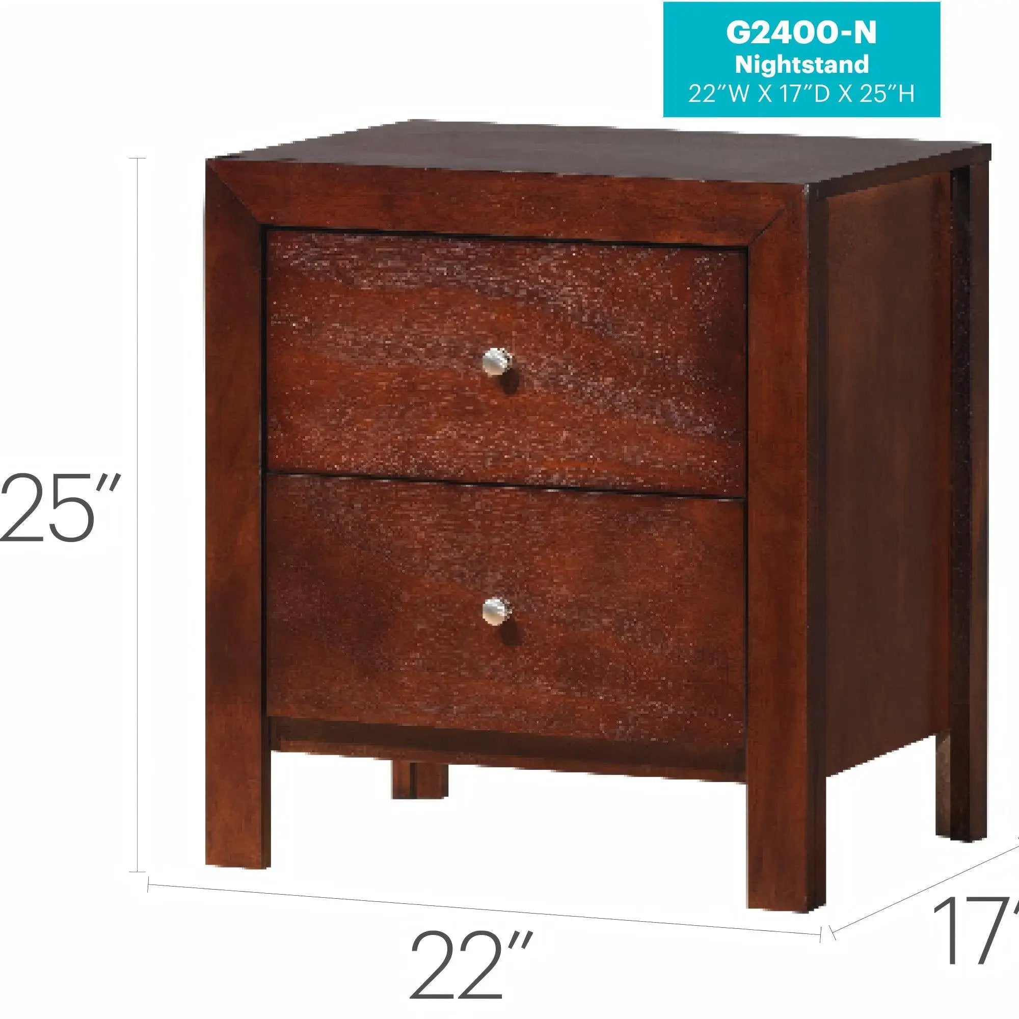 Charming Nightstand With Drawers by Unique Piece Furniture