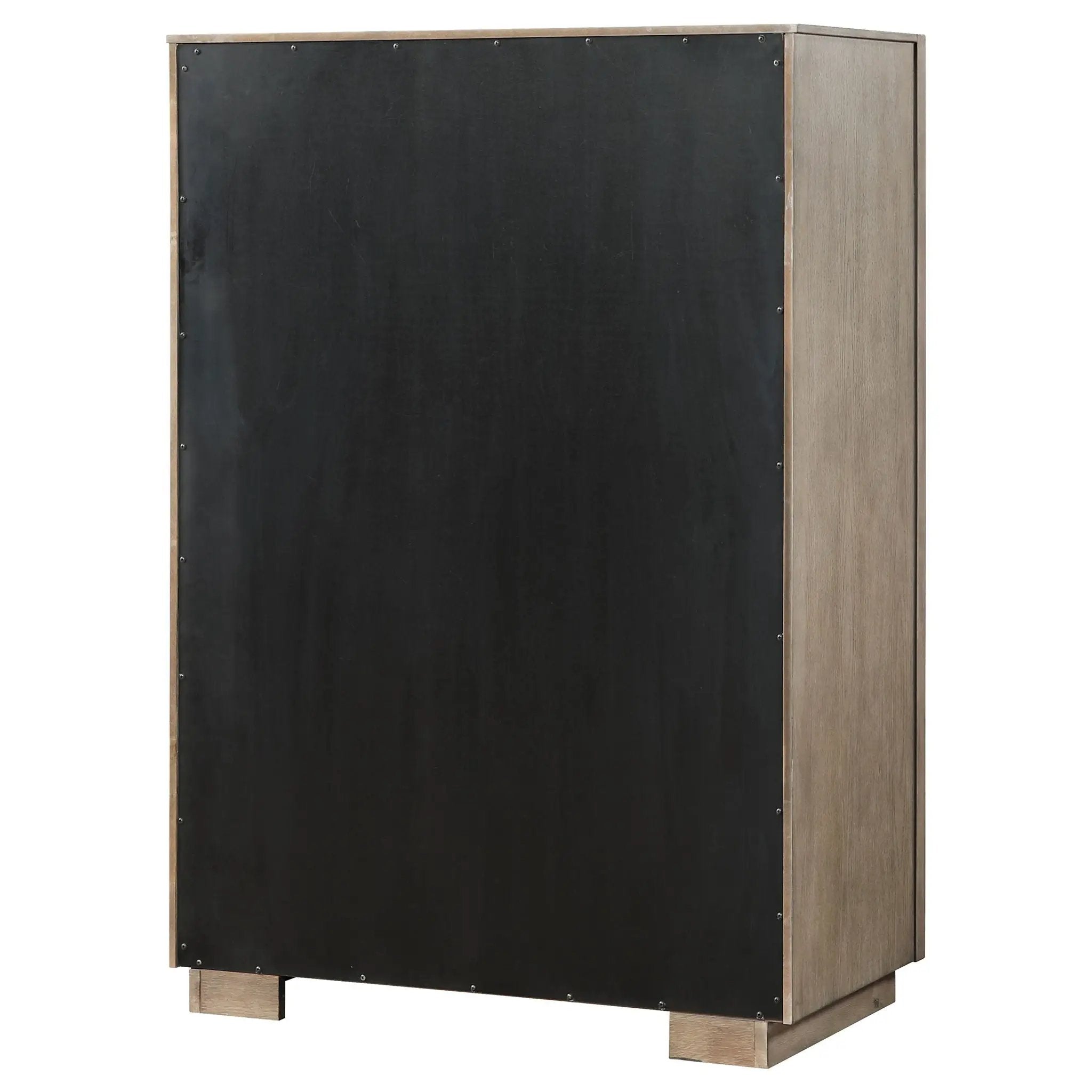 Prescott - 5 Drawer Bedroom Chest With Mitered Trim - Taupe by HouseOfZazla