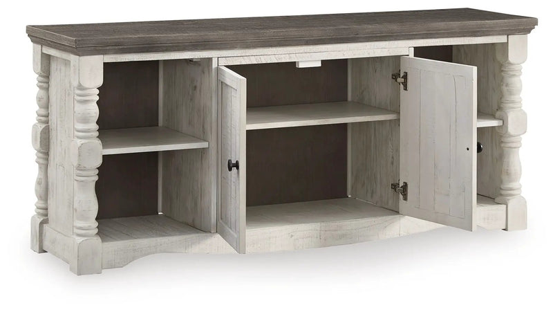 Havalance - Extra Large TV Stand - 2 Doors - Brown / Beige by Unique Piece Furniture
