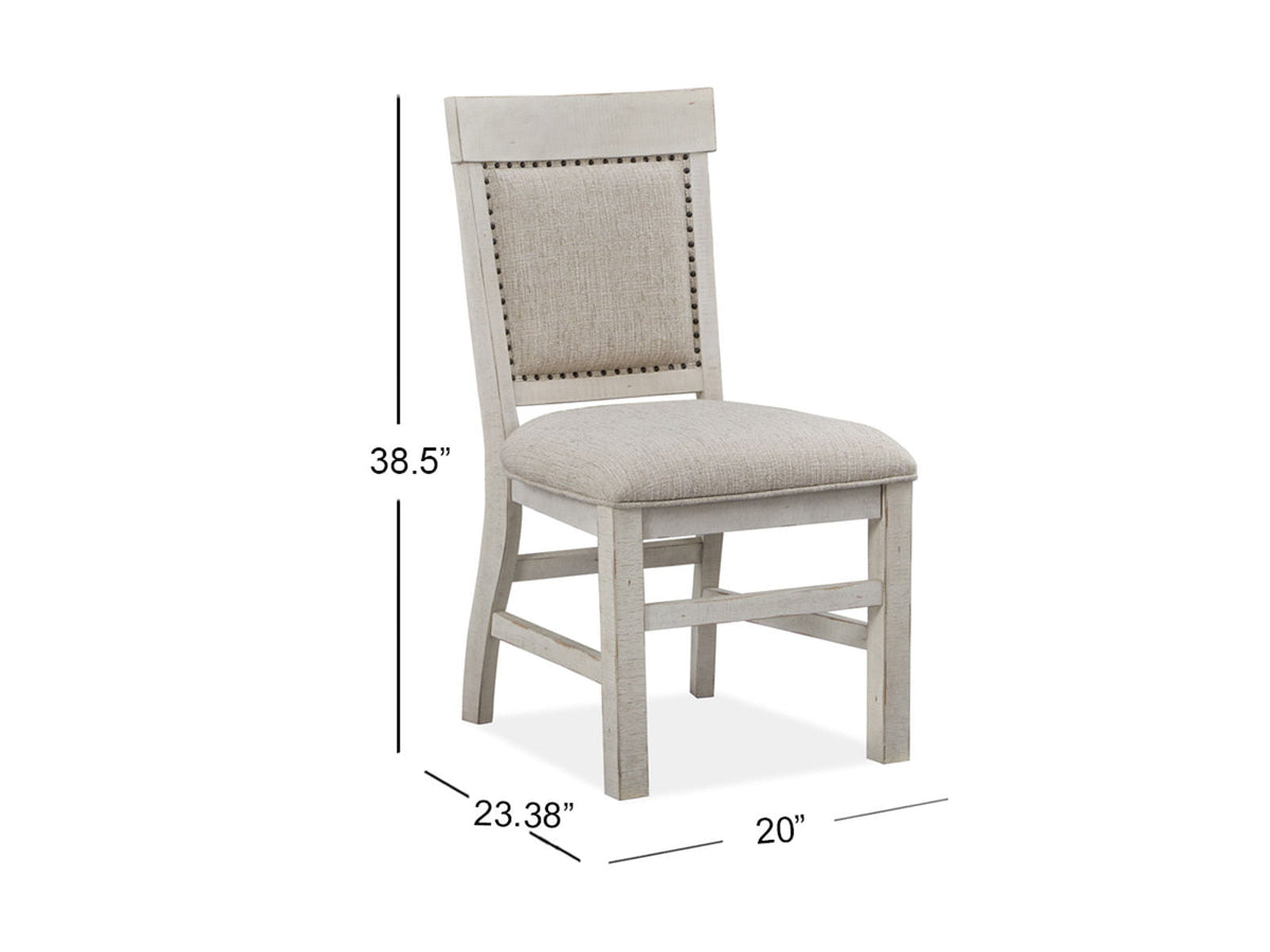 Bronwyn - Dining Side Chair With Upholstered Seat (Set of 2) - Alabaster, photo 4 of 7