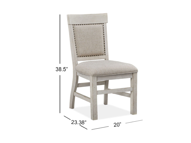 Bronwyn - Dining Side Chair With Upholstered Seat (Set of 2) - Alabaster, photo 4 of 7