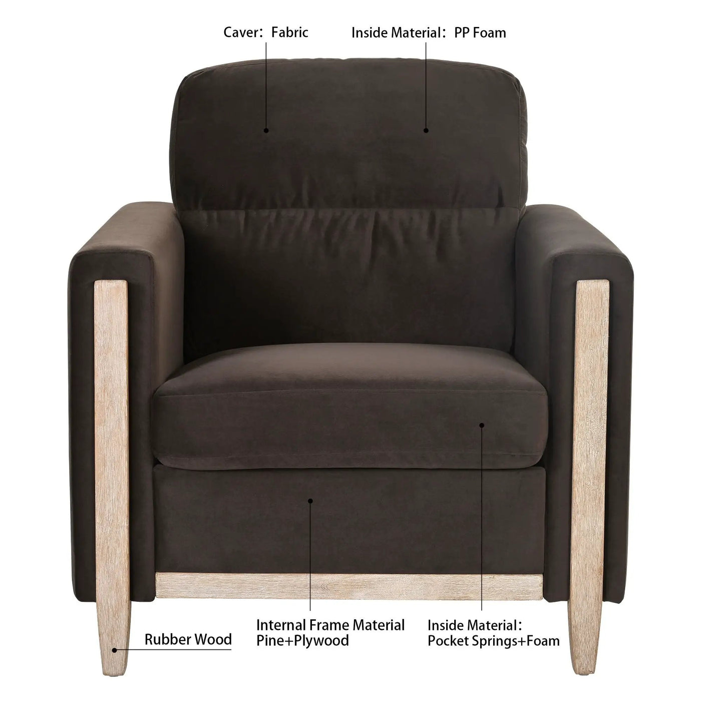 1 Seater Sofa by Unique Piece Furniture
