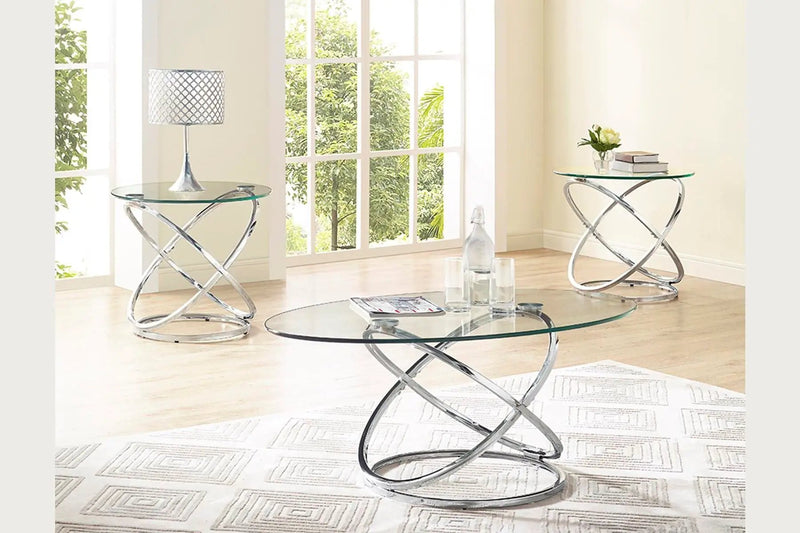 Cocktail Table Set - Chrome by HouseOfZazla