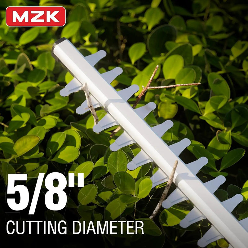 MZK 22'' Cordless Hedge Trimmer, 20V Bush Trimmer, Handheld Hedge Cutter, Grass Shrub Trimmer, Lightweight & Compact Trimmer(Battery & Charger Included) by GreenHaven Gardens