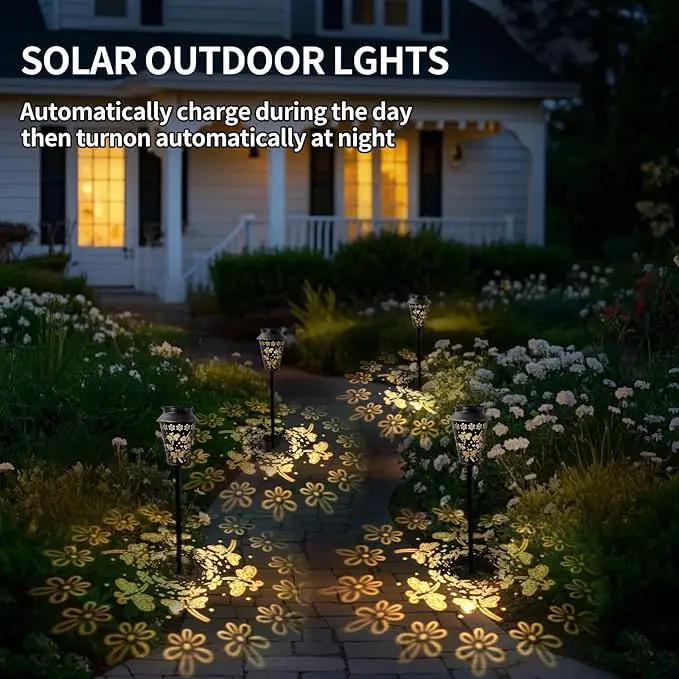 Solar Pathway Lights, Dragonfly Metal Copper Lantern for Yard, Garden, Walkway, Lawn and Patio Decor, Outdoor Waterproof Landscape Lighting Gifts for Women, Mom, Grandma by GreenHaven Gardens