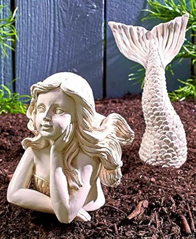 2-Pc. Mermaid Garden Statue by GreenHaven Gardens