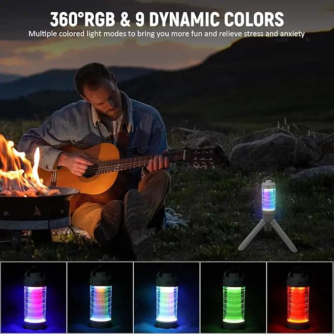 Wurkkos CL01 Camping Lantern Rechargeable, 550LM Waterproof Tent Light with Magnet Base, Up to 300H Runtime,Portable Lantern Flashlight with RGB light,Emergency Camp Light for Hurricane,Hiking,Camping by GreenHaven Gardens