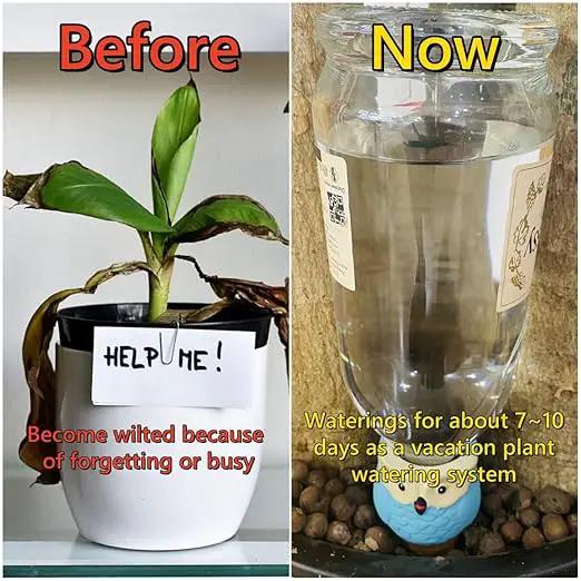 4 Pack Plant Watering Devices, Owl Shape Terracotta Watering Spikes, Vacation Self Watering Planter Insert, Automatic Plant Waterer for Indoor Outdoor Plants by GreenHaven Gardens