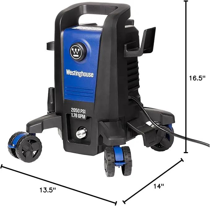 Westinghouse ePX3100 Electric Pressure Washer, 2300 Max PSI 1.76 Max GPM with Anti-Tipping Technology, Onboard Soap Tank, Pro-Style Steel Wand, 5-Nozzle Set, for Cars/Fences/Driveways/Home/Patios by GreenHaven Gardens