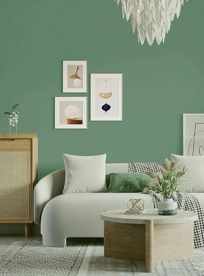 Dimoon 118''x17.7'' Green Peel and Stick Wallpaper Contact Paper Modern Self Adhesive Wall Paper Removable Renter Friendly Textured Solid Color Shelf Cabinet Vinyl Roll (118''x17.7'',Spring Green) by GreenHaven Gardens