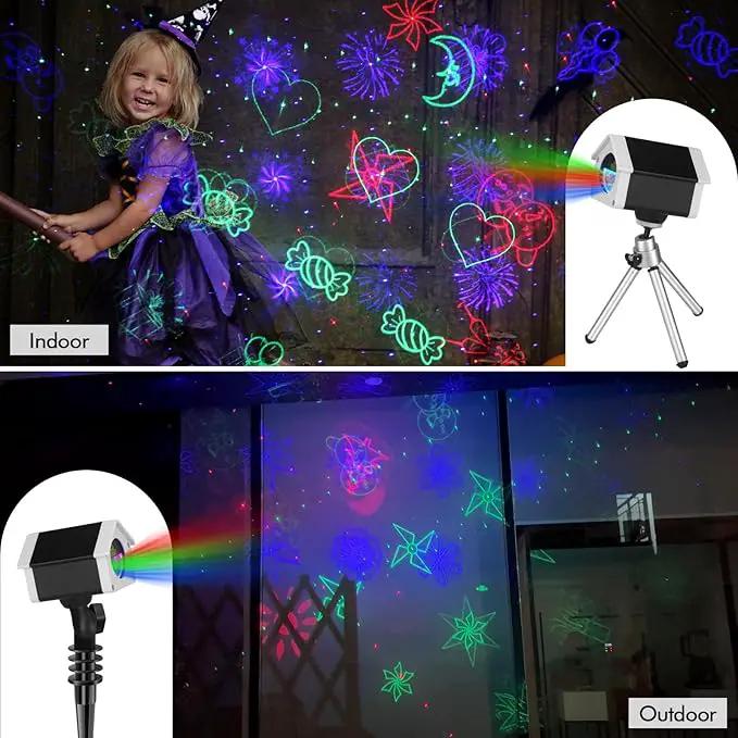 Christmas Laser Projector Lights, Outdoor Laser Projection 30 Patterns, Landscape Projector Spotlights for Indoor, Outdoor, Home, Garden by GreenHaven Gardens