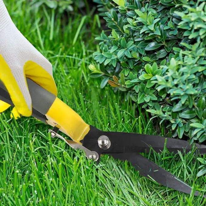 JARDINEER Sharp Grass Shears, Grass Clippers Handheld, Manual Grass Cutter Edging Shears for Lawn Garden by GreenHaven Gardens