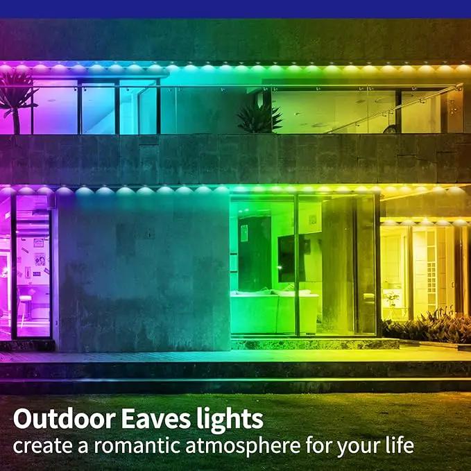 Permanent Outdoor Lights,200ft RGB Eave Light with App Control Remote,IP67 Waterproof LED Lights,Music Sync Outside Light for Christmas,Halloween,Garden,House Decorations by GreenHaven Gardens