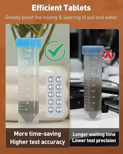 Pawfly 4 in 1 Soil Test Kit for pH, Nitrogen, Phosphorus & Potassium, 40 Tests Soil Testing Kit for Lawn Garden Yard Farm, Accurate Soil pH Test Kit for Vegetable Flower Grass Indoor & Outdoor Plants by GreenHaven Gardens