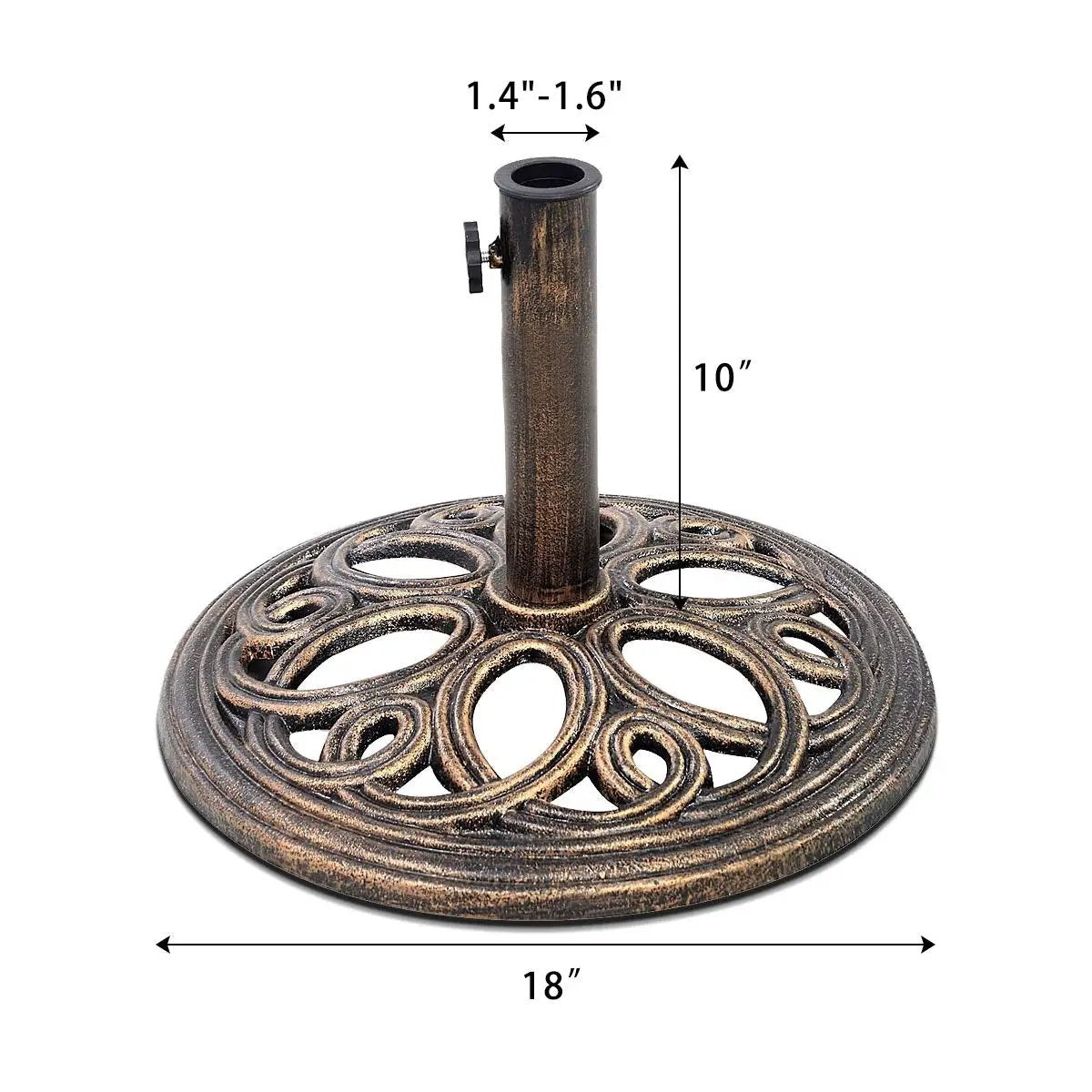 23 Pounds 17 3/4 Inch Round Umbrella Base Stand by DirectDeals