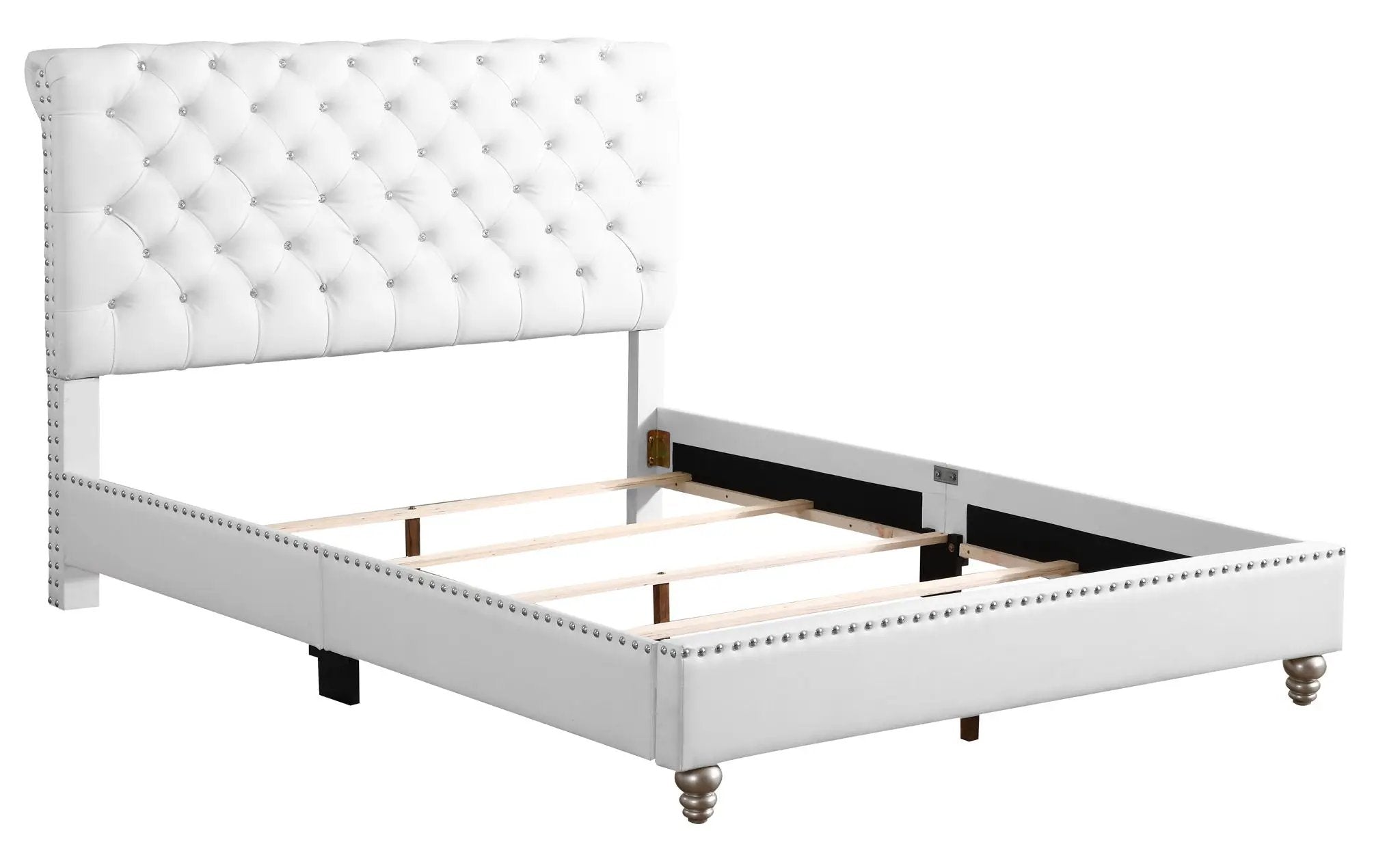 Elegant Transitional Upholstered Bed by HouseOfZazla