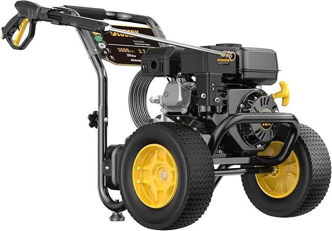 BLUBERY 3600 PSI Gas Pressure Washer, 2.7 GPM Heavy Duty High Power Washer, 30Ft Pressure Hose&Soap Tank,5 Pressure Nozzles,Black by GreenHaven Gardens