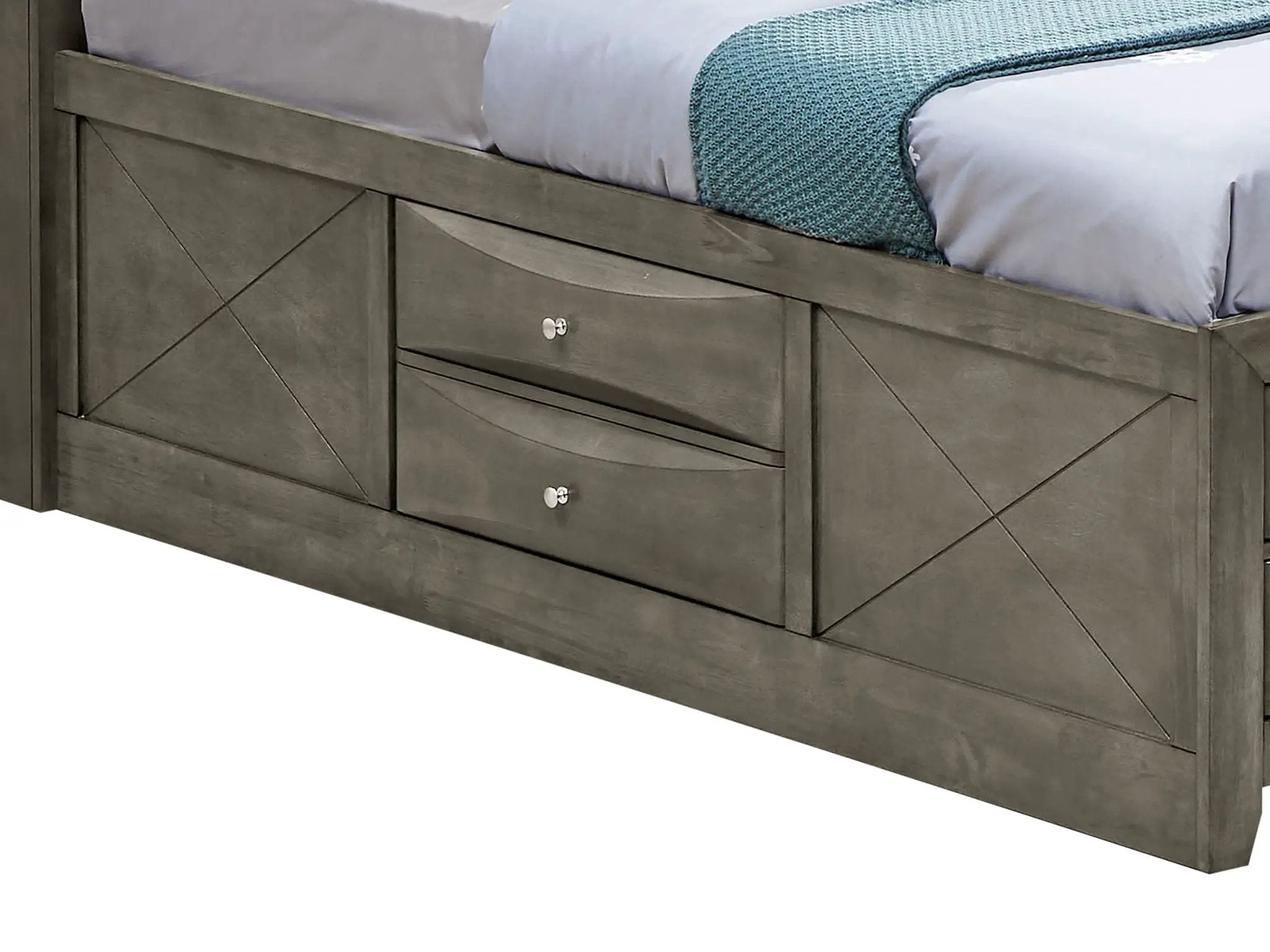 Modern Design Storage Bed With Bookcase Headboard by Unique Piece Furniture